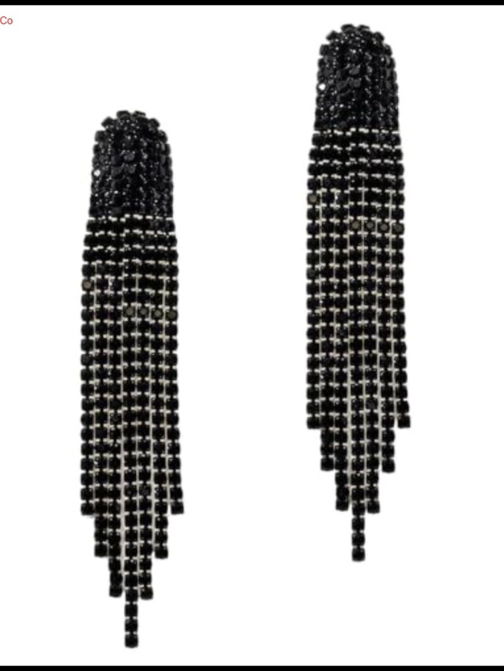 Rhinestone Chandelier Dangle Earrings Crystal Drop Tassel Statement Women - Picture 1 of 6